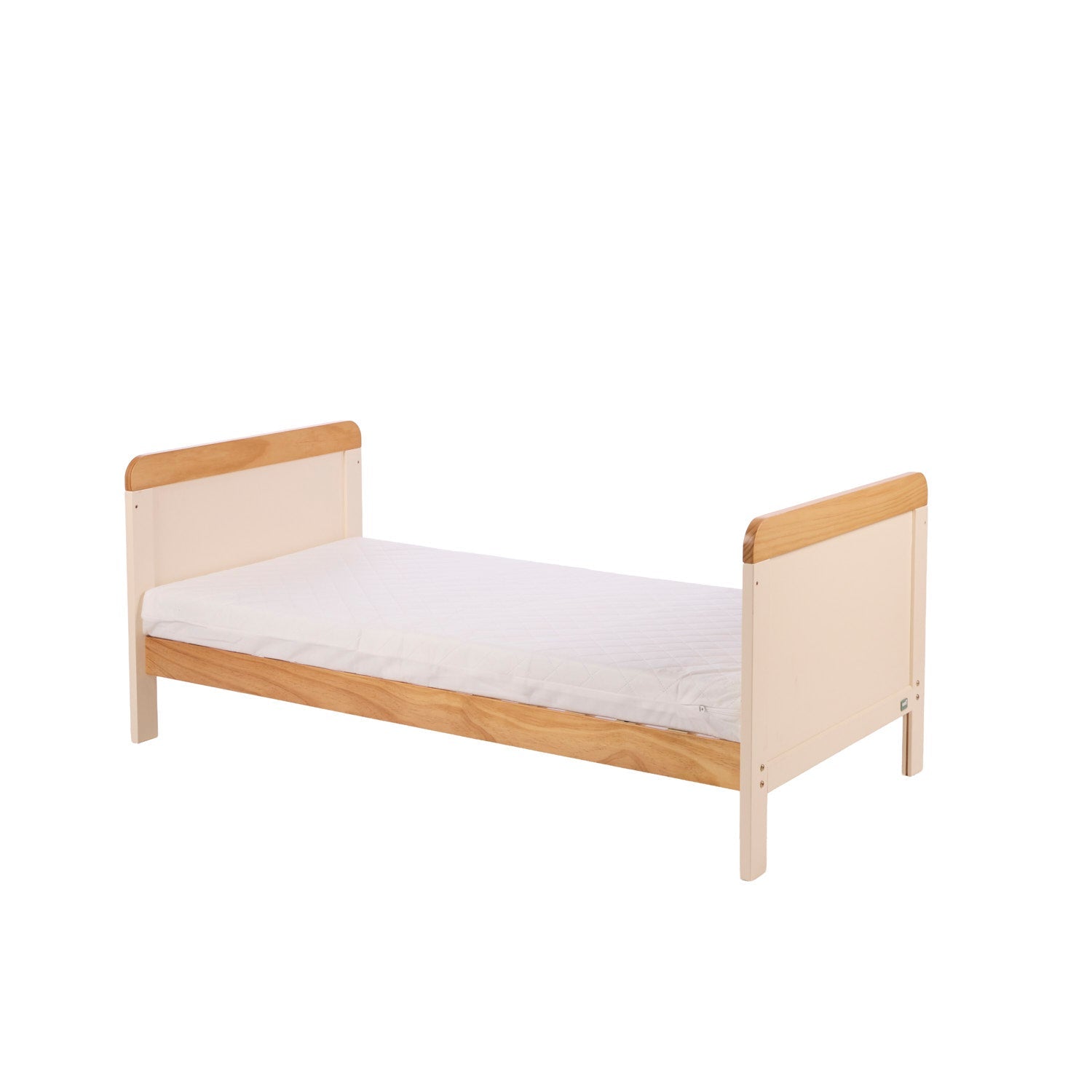 Tutti Bambini Rio Cot Bed with Cot Top Changer & Mattress - Cashmere/Honey Oak