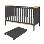 Tutti Bambini Rio 3 Piece Room Set - Honey Oak & Slate Grey
