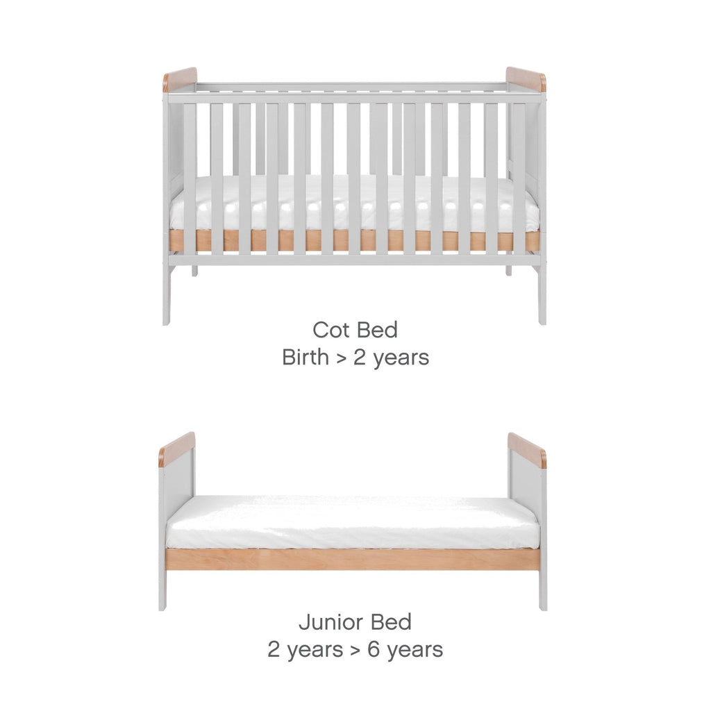 Tutti Bambini Rio 2 Piece Room Set - Honey Oak & Dove Grey