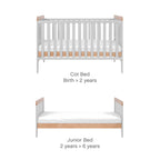 Tutti Bambini Rio 3 Piece Room Set - Honey Oak & Dove Grey