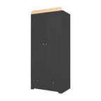 Tutti Bambini Rio 3 Piece Room Set - Honey Oak & Slate Grey