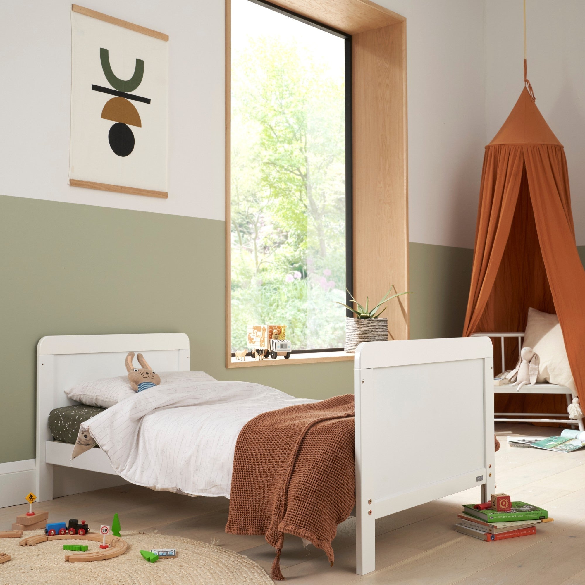 Tutti Bambini Rio Cot Bed with Cot Top Changer & Mattress - White