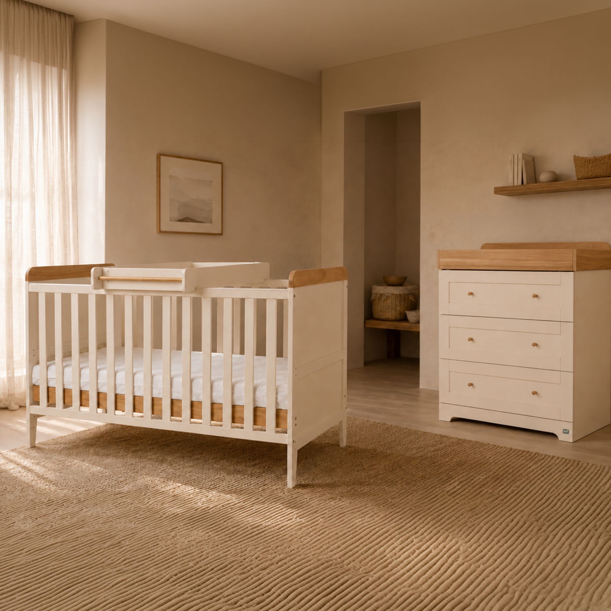 Tutti Bambini Rio 2 Piece Room Set - Cashmere/Honey Oak