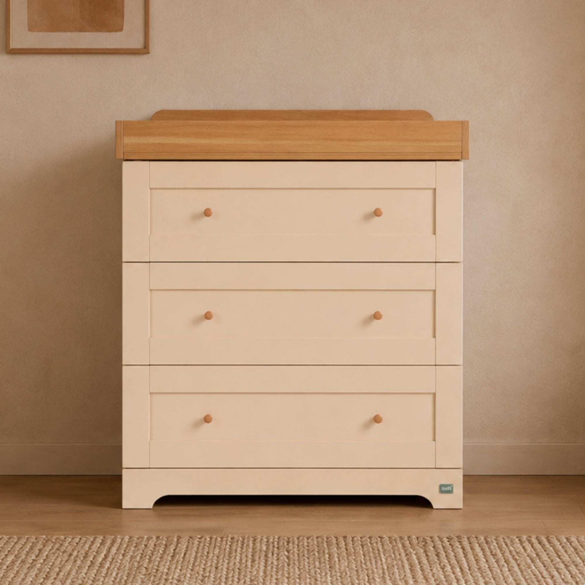 Tutti Bambini Rio Chest Changer - Cashmere/Honey Oak