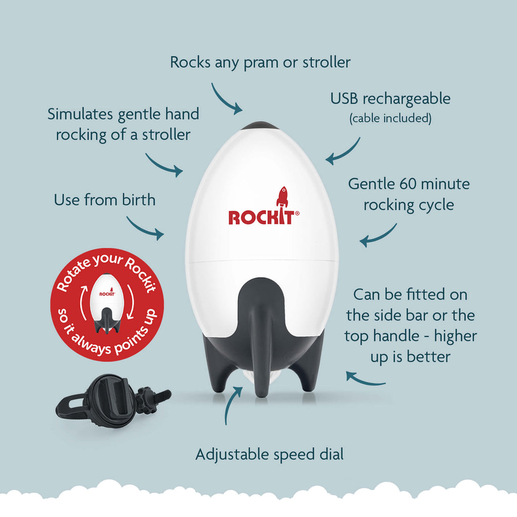 Rockit Rocker - Portable Baby Rocker - Rechargeable