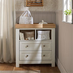 CuddleCo Burford Dresser Changer - White & Oak