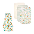 Tutti Bambini Run Wild Bedside Crib Bundle - Run Wild