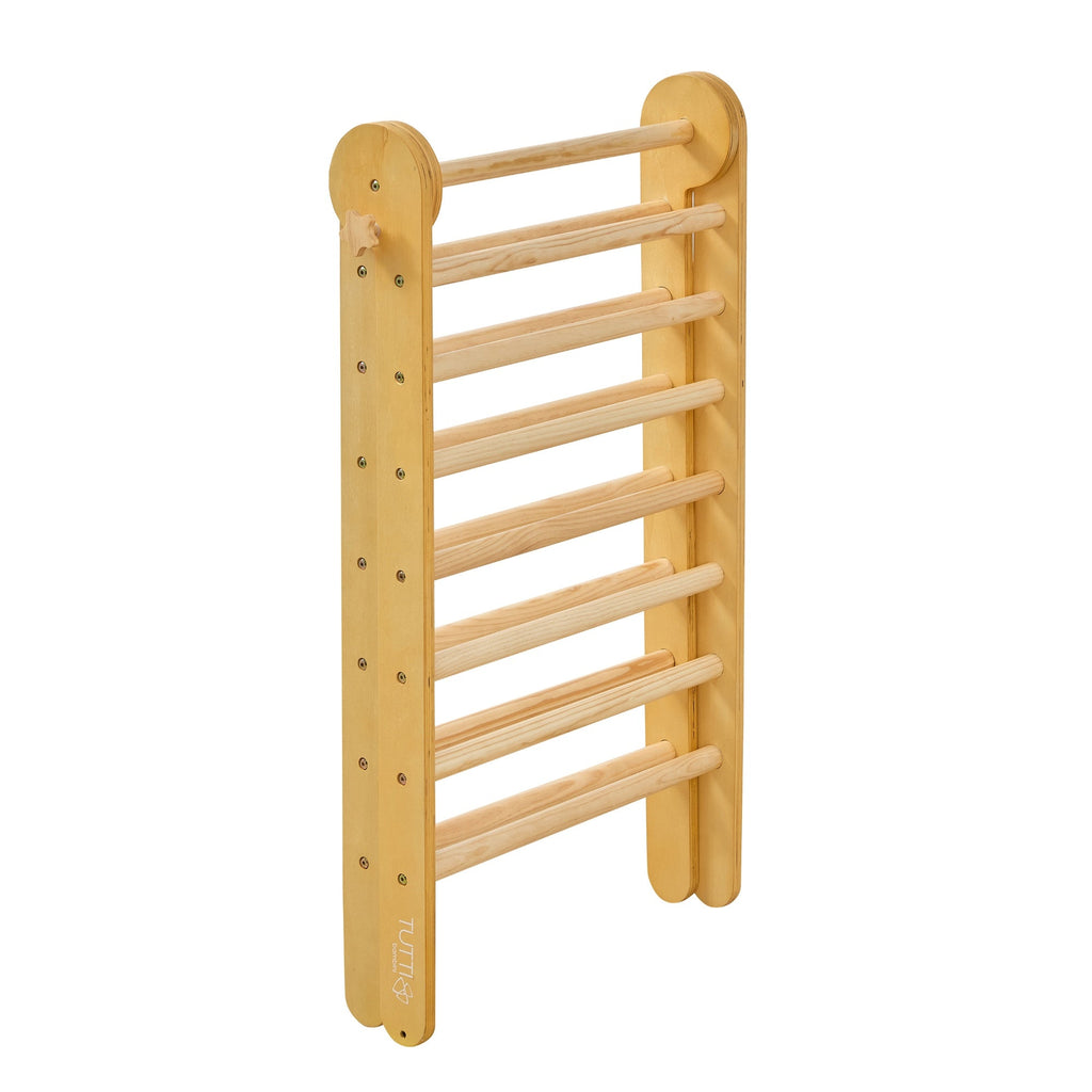 Tutti Bambini Scala Montessori 3-in-1 Pikler Climbing Frame with Climbing Wall - Natural
