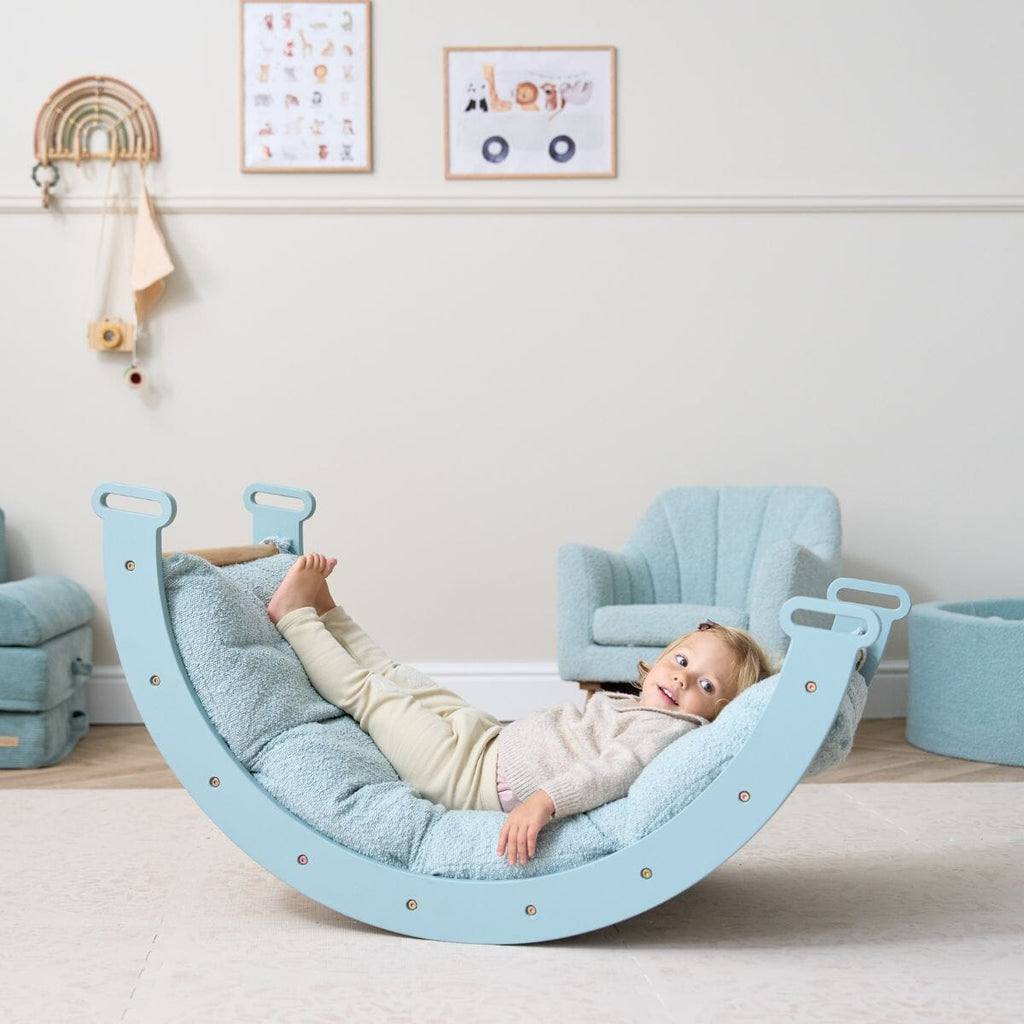 Tutti Bambini Scala Montessori Pikler Play Arch & Cushion - Ocean Stone