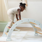 Tutti Bambini Scala Montessori Pikler Play Arch & Cushion - Sea Mist