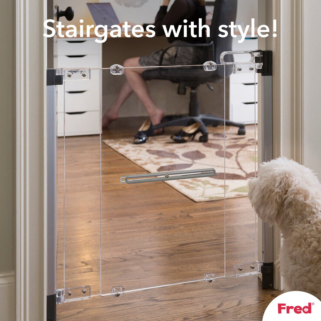 Fred Safety Screw Fit Clear-View Stairgate