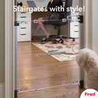 Fred Safety Screw Fit Clear-View Stairgate