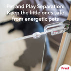 Fred Safety Screw Fit Clear-View Stairgate