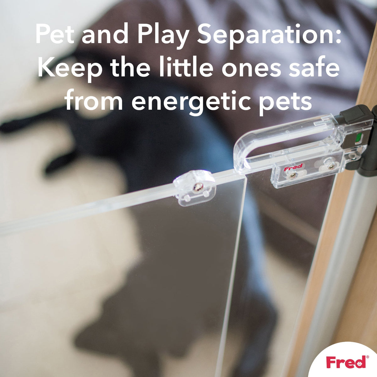 Fred Safety Screw Fit Clear-View Stairgate