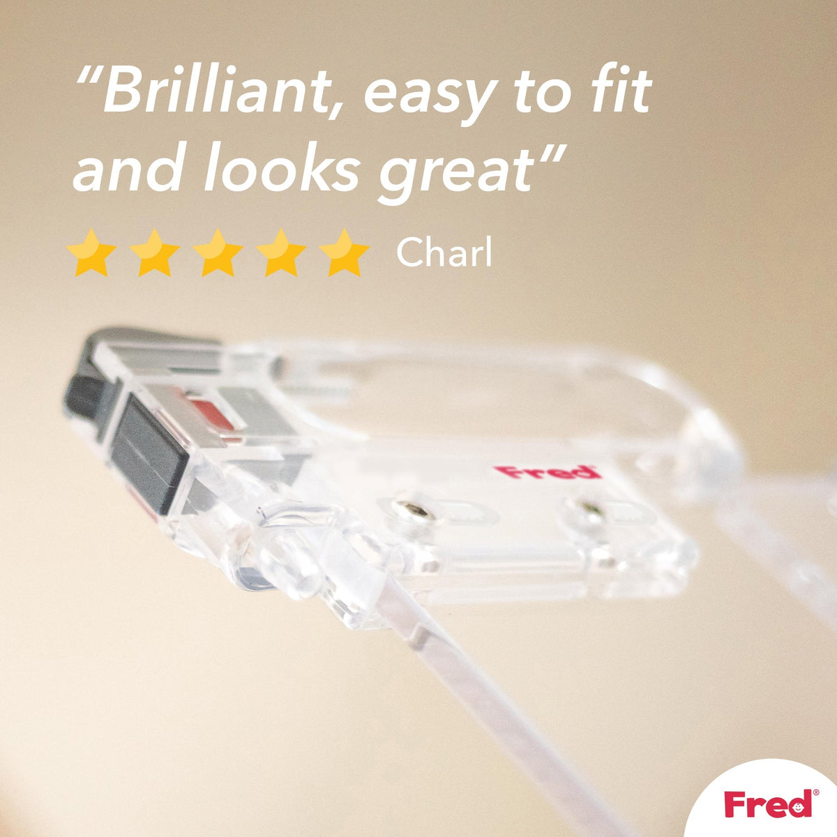 Fred Safety Screw Fit Clear-View Stairgate