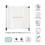 Fred Safety Screw Fit Clear-View Stairgate