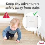 Fred Safety Screw Fit Clear-View Stairgate