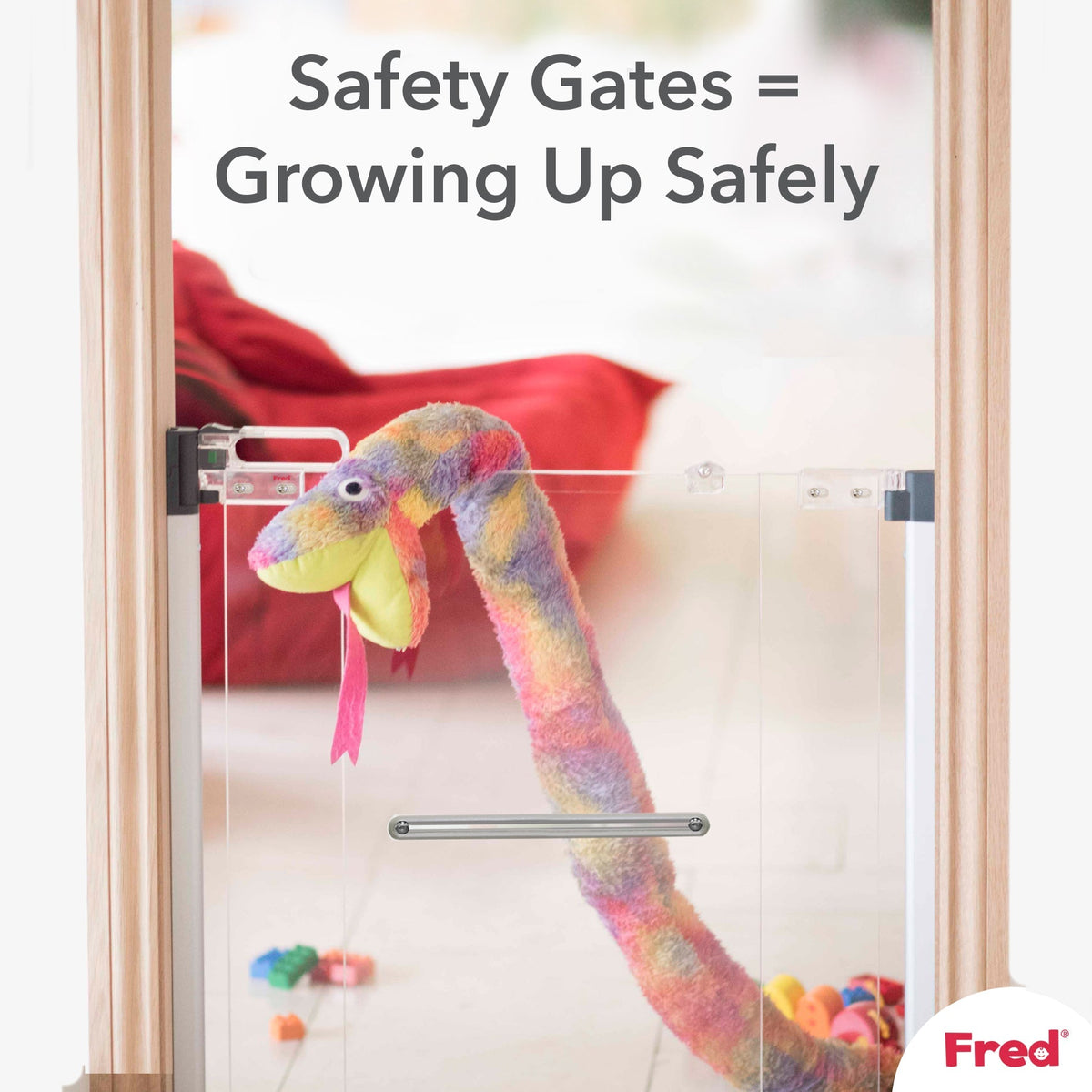 Fred Safety Screw Fit Clear-View Stairgate
