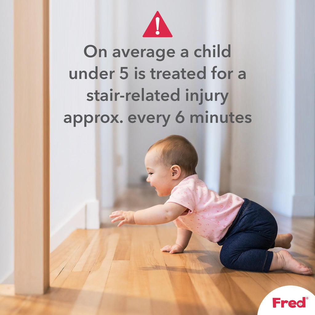 Fred Safety Screw Fit Clear-View Stairgate