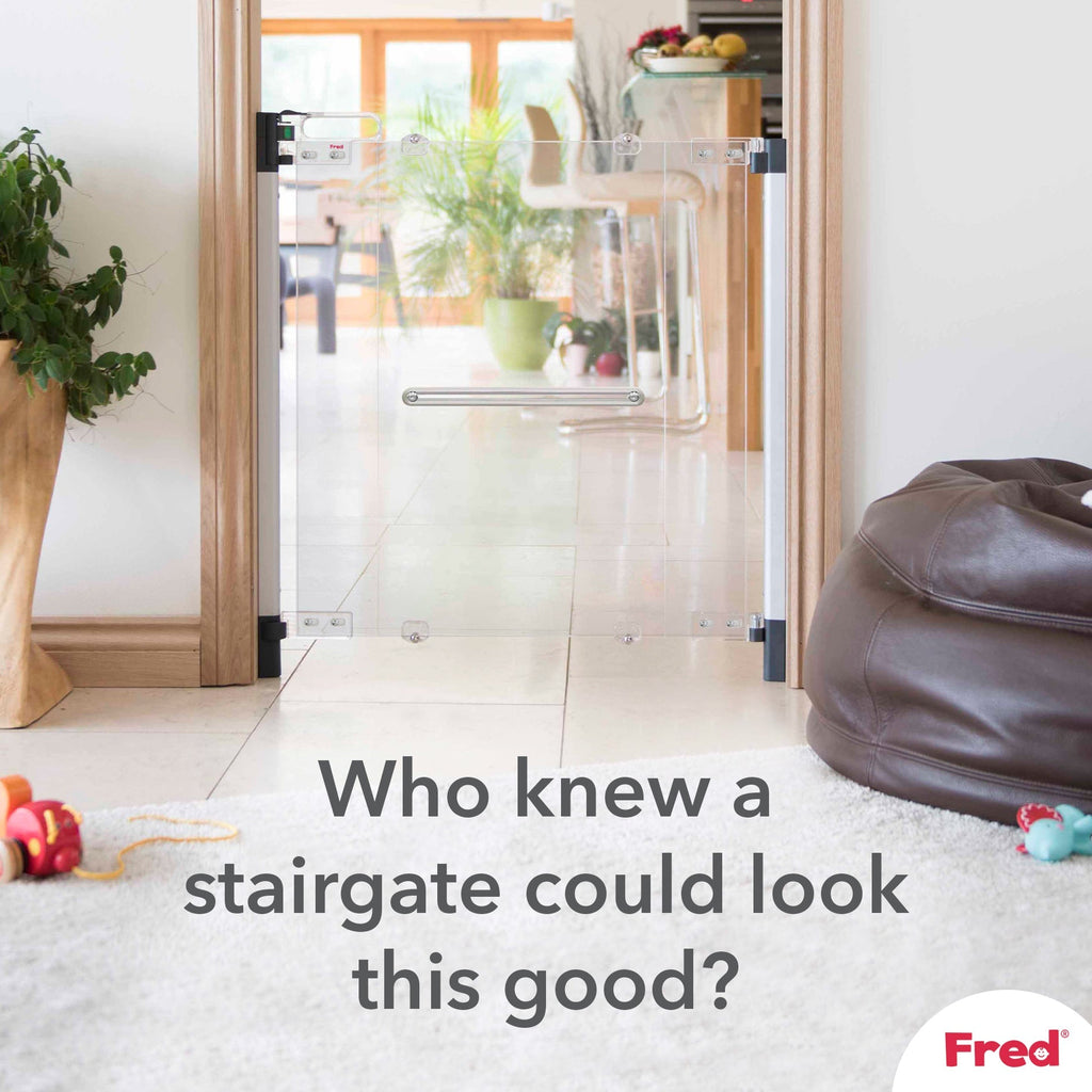 Fred Safety Screw Fit Clear-View Stairgate