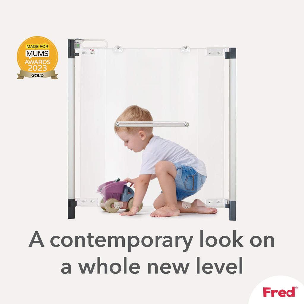 Fred Safety Screw Fit Clear-View Stairgate