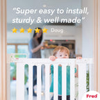 Fred Safety Screw Fit Wooden Stairgate
