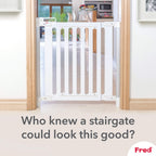 Fred Safety Screw Fit Wooden Stairgate