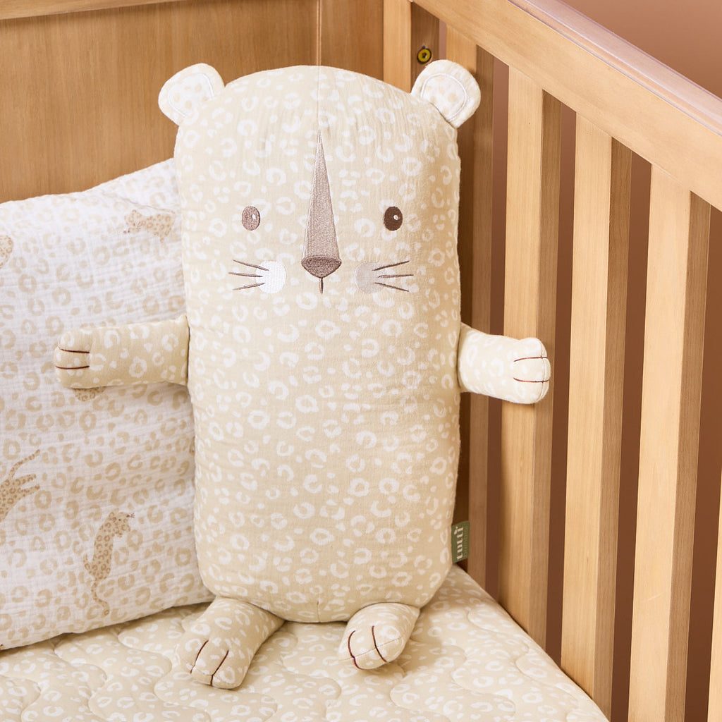 Tutti Bambini Soft Leopard Cuddle Cushion - Love Cats
