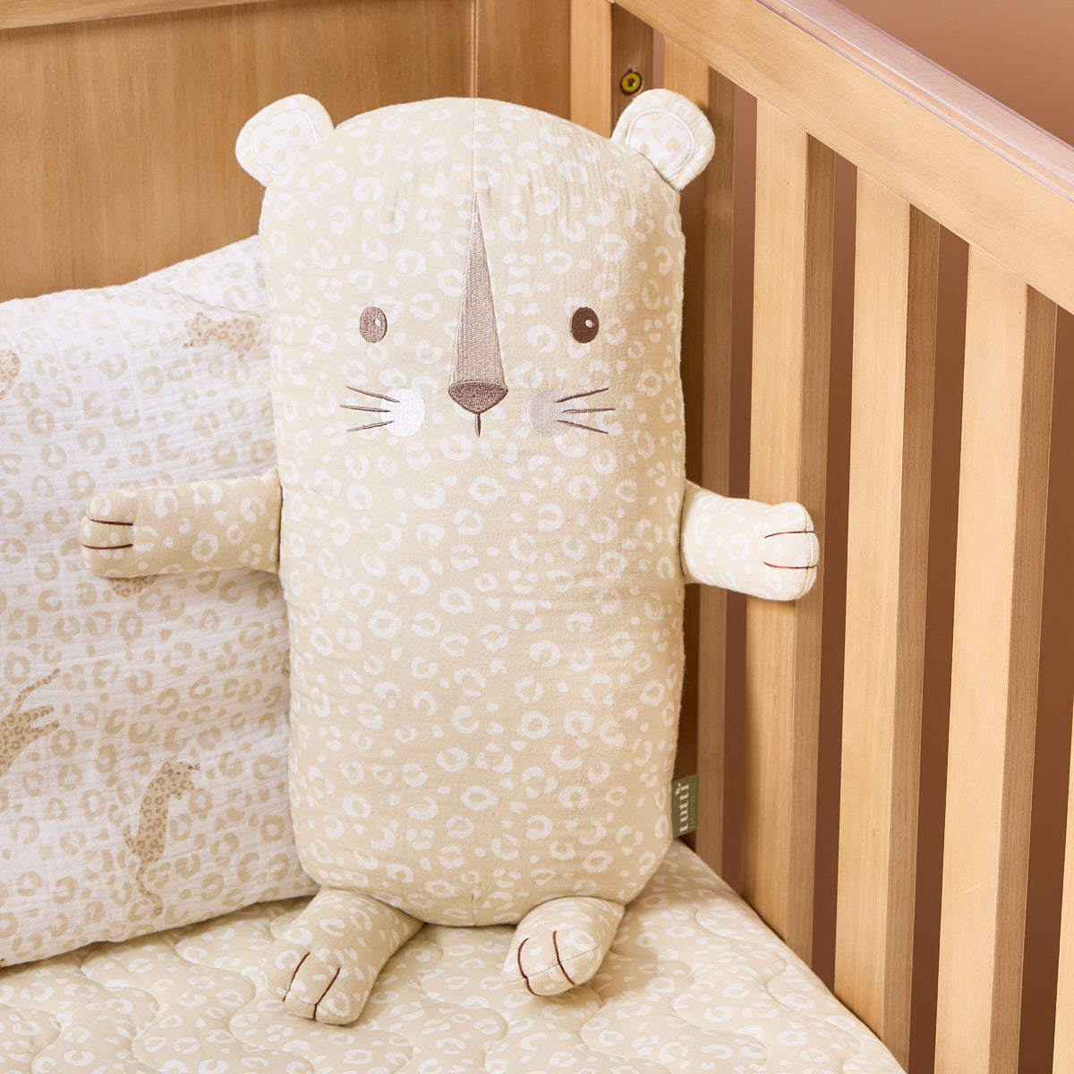 Tutti Bambini Soft Leopard Cuddle Cushion - Love Cats