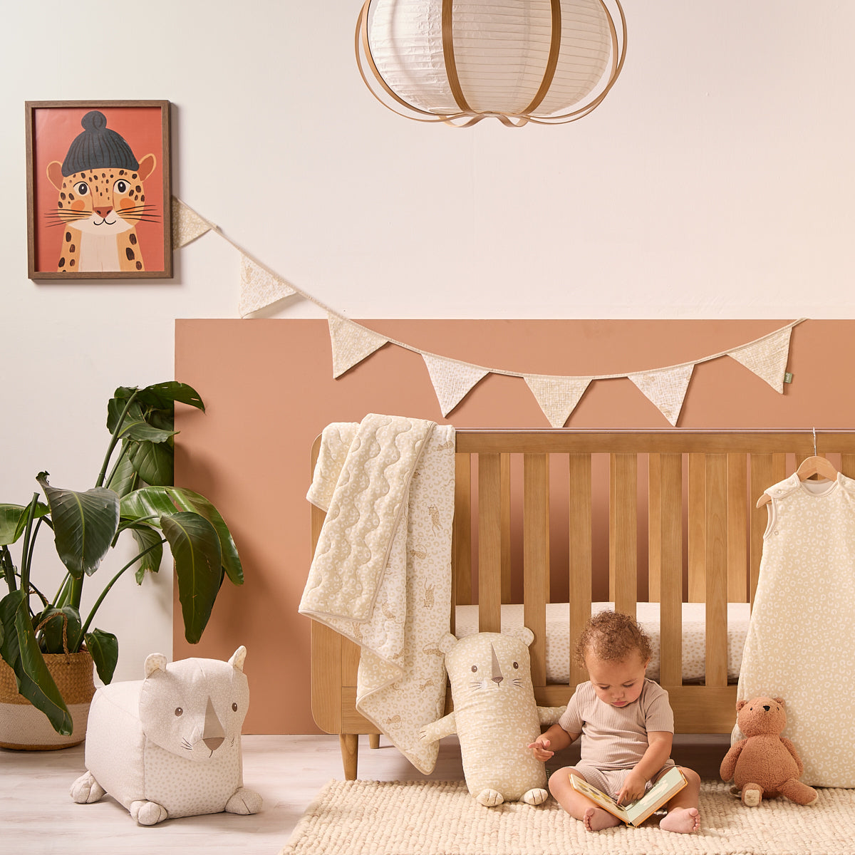 Tutti Bambini Soft Leopard Cuddle Cushion - Love Cats