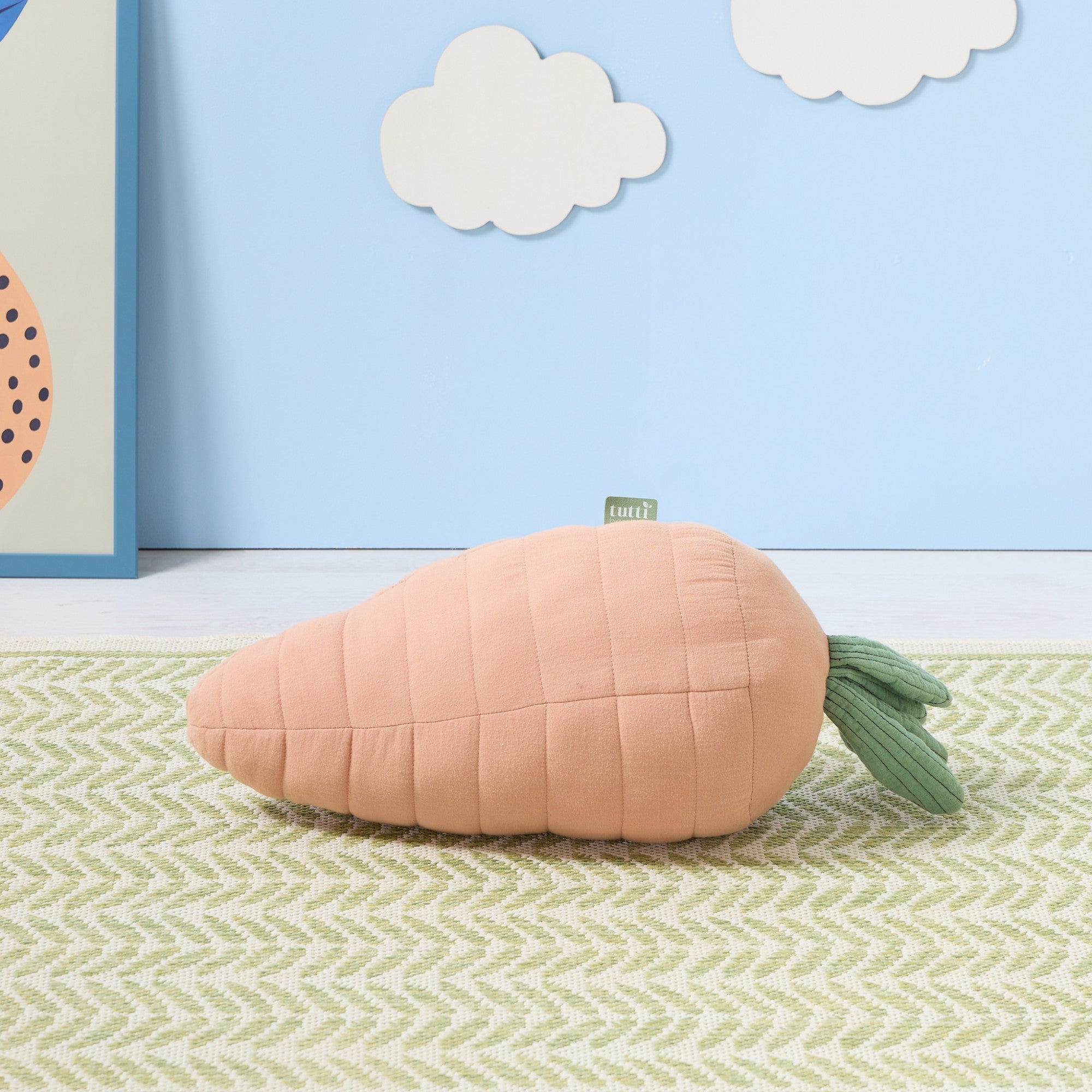 Tutti Bambini Soft Muslin Carrot Cushion - Good Life