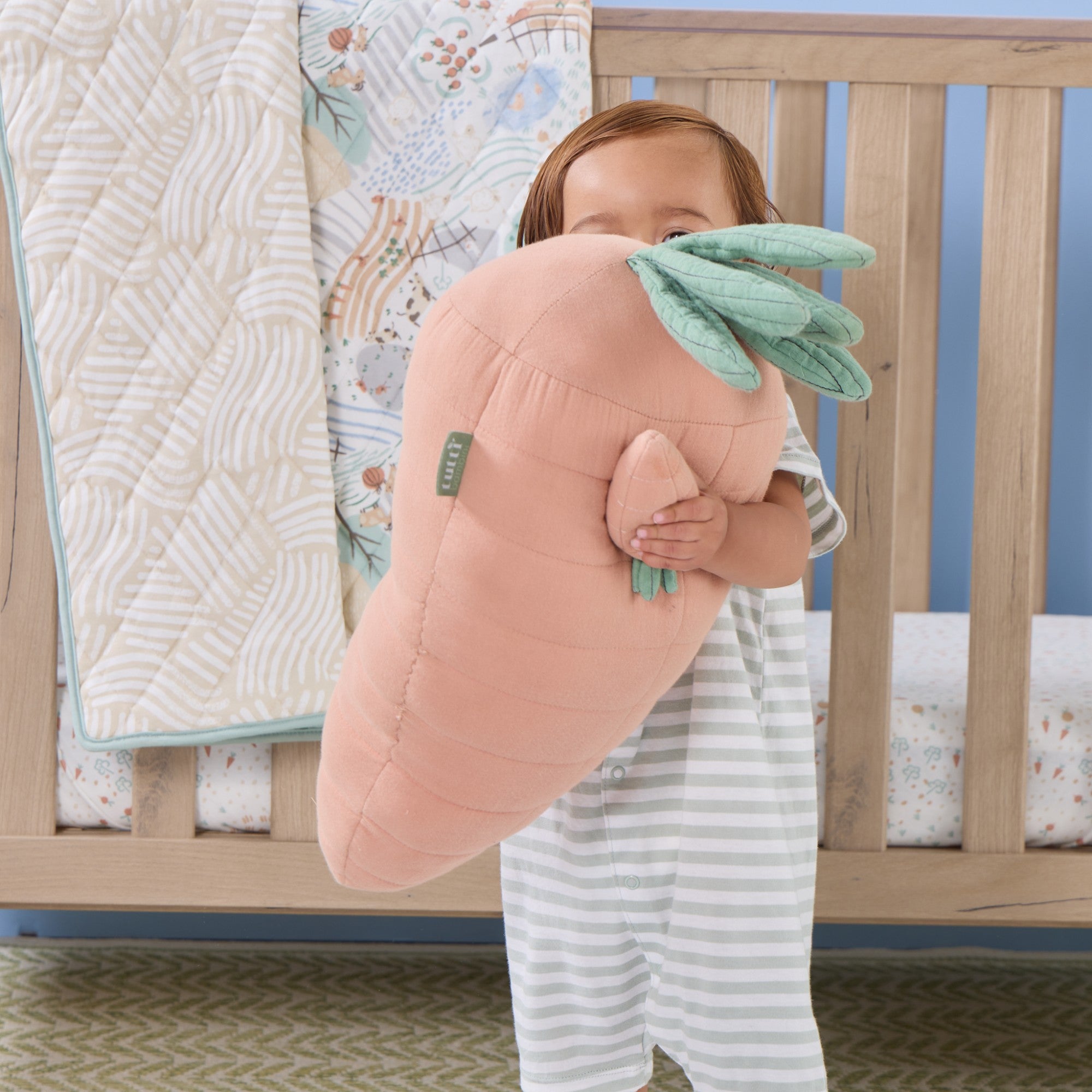 Tutti Bambini Soft Muslin Carrot Cushion - Good Life