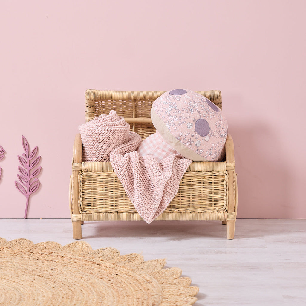 Tutti Bambini Soft Muslin Mushroom Cushion - Tiny Tails