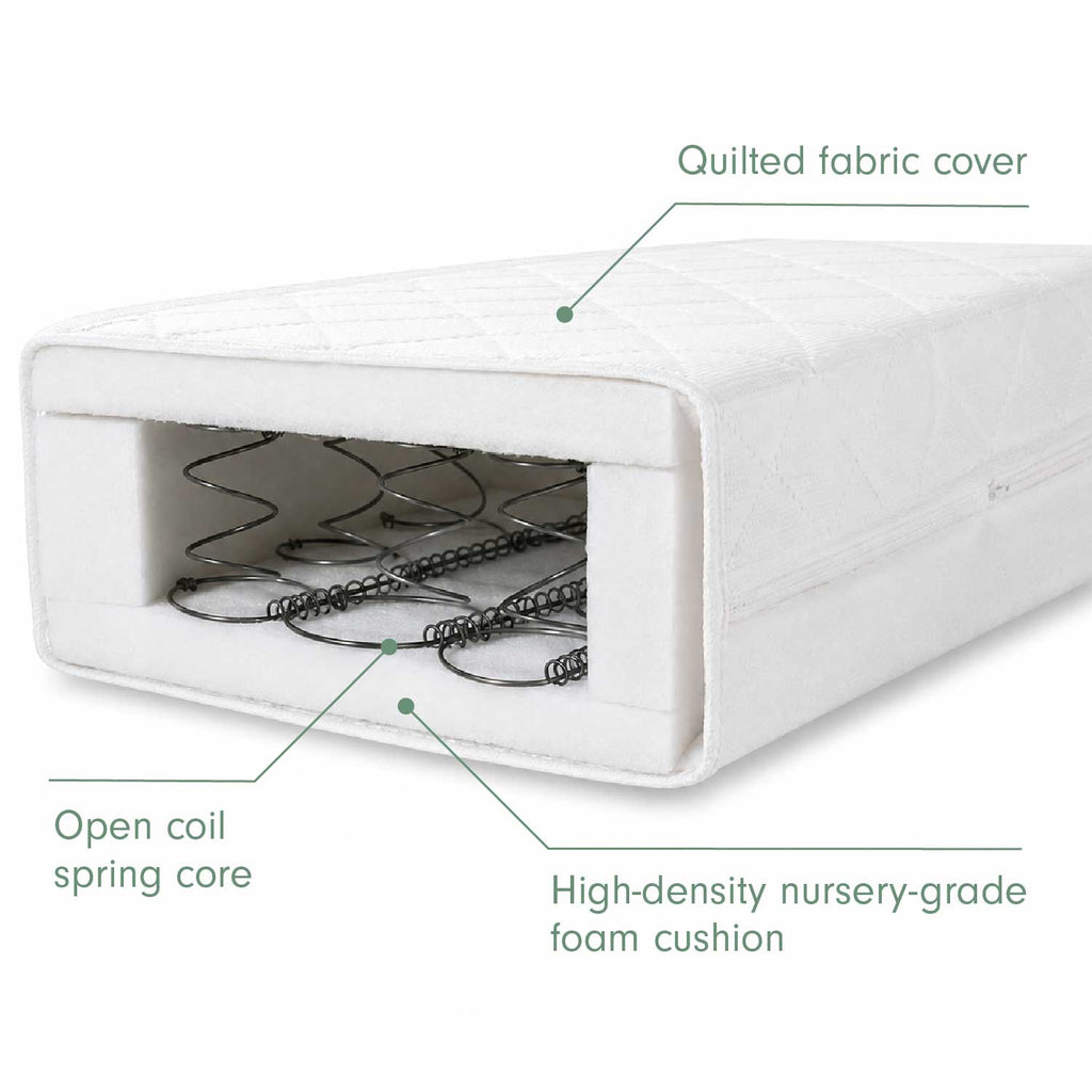 Tutti Bambini Sprung Cot Mattress (60 x 120 cm) - White
