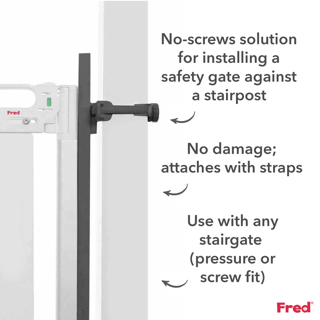 Fred Safety Universal Stairpost Fitting Kit - Dark Grey