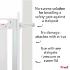 Fred Safety Universal Stairpost Fitting Kit - Pure White