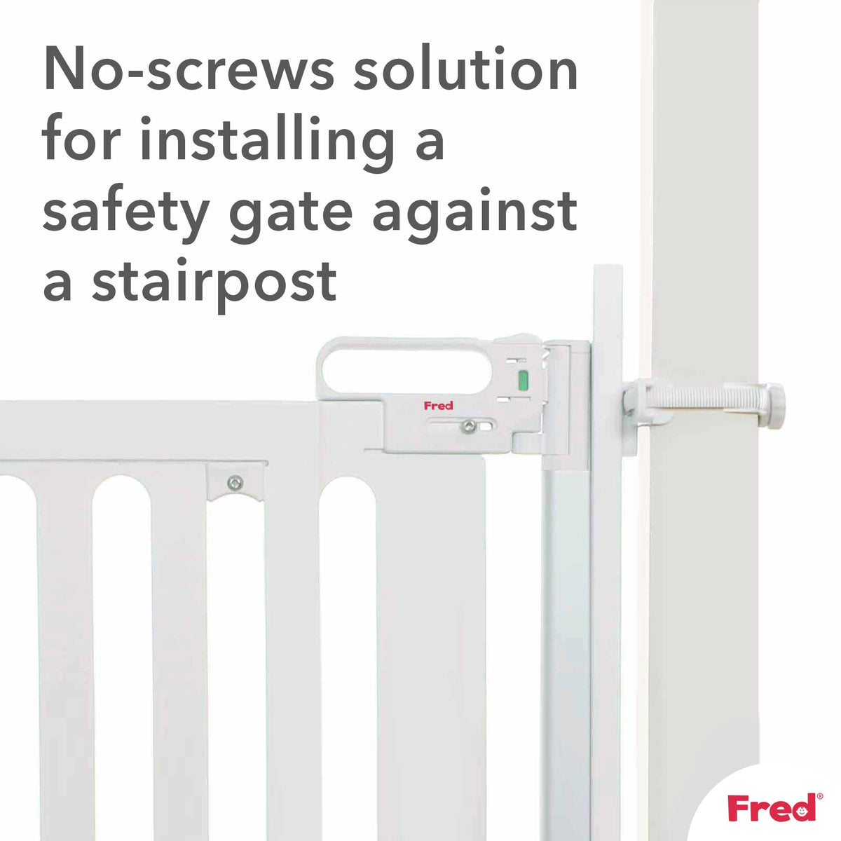 Fred Safety Universal Stairpost Fitting Kit - Pure White