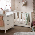 Obaby Stamford Mini Sleigh 2 Piece Room Set - White
