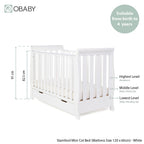 Obaby Stamford Mini Sleigh 2 Piece Room Set - White