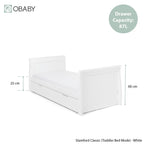 Obaby Stamford Classic Sleigh 2 Piece Room Set - White