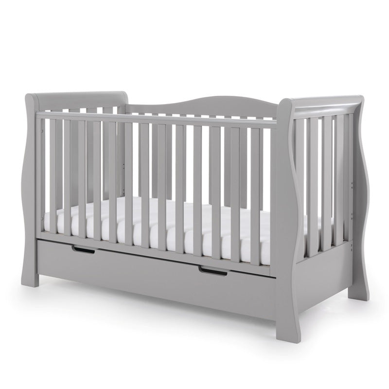 Obaby Stamford Luxe Sleigh 2 Piece Room Set - Warm Grey