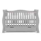 Obaby Stamford Luxe Sleigh Cot Bed - Warm Grey