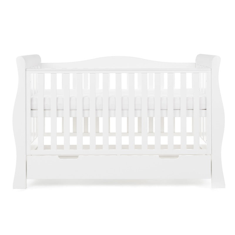 Obaby Stamford Luxe Sleigh 3 Piece Room Set - White