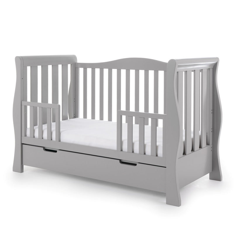 Obaby Stamford Luxe Sleigh 3 Piece Room Set - Warm Grey