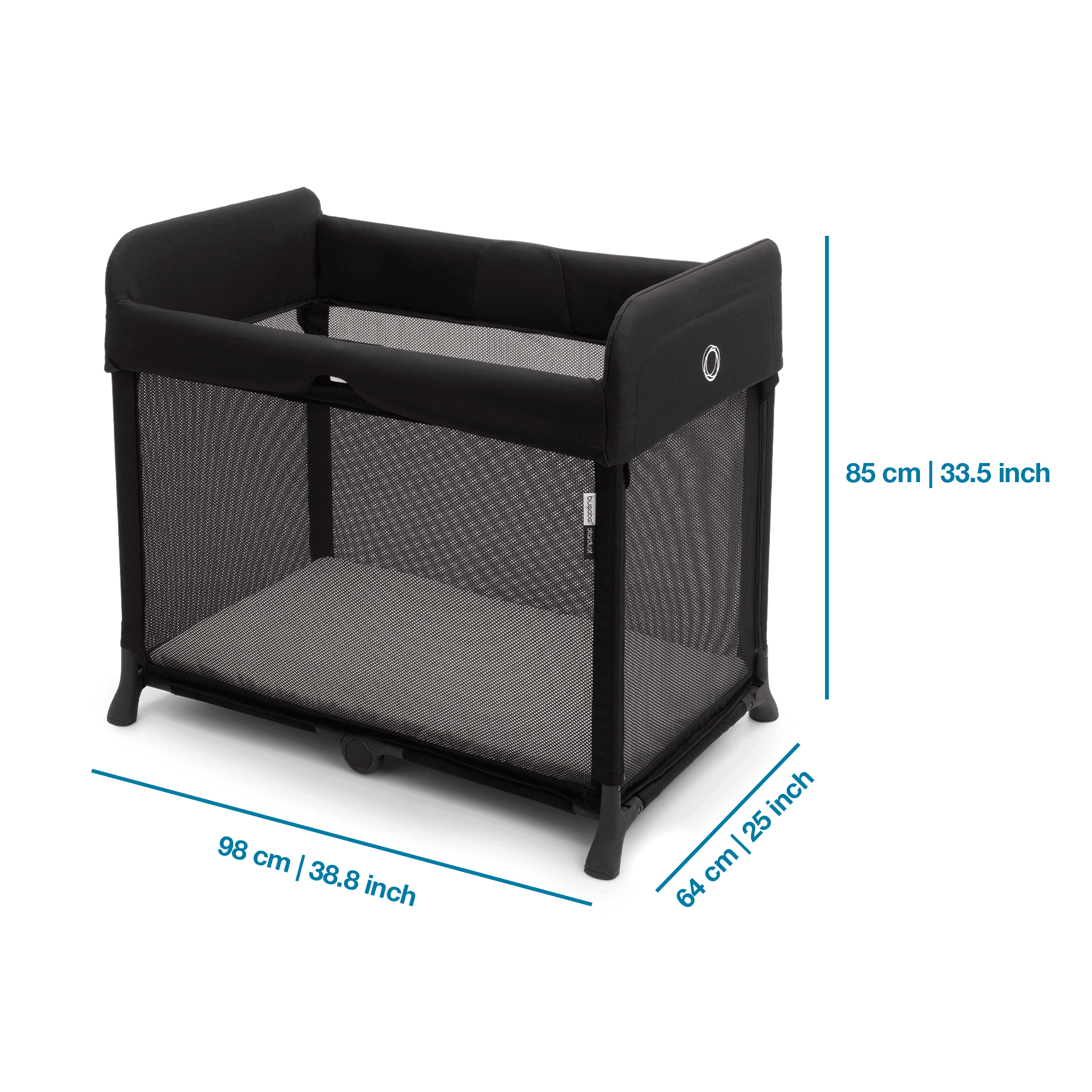 Bugaboo Stardust Travel Cot - Black
