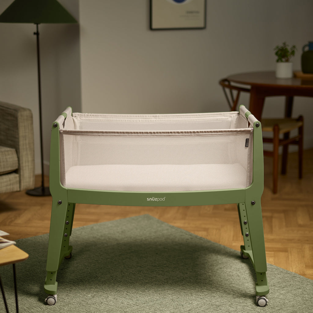SnuzPod Studio Bedside Crib - Tokyo Matcha