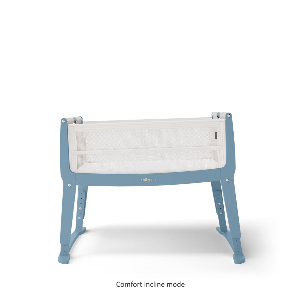 SnuzPod Studio Bedside Crib - Santorini Sky