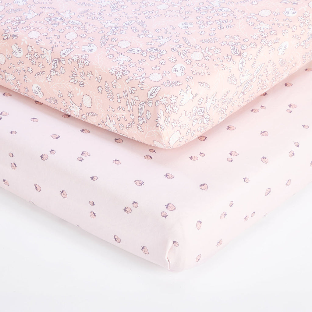 Tutti Bambini Cot Bed Fitted Sheets 2pk - Tiny Tails