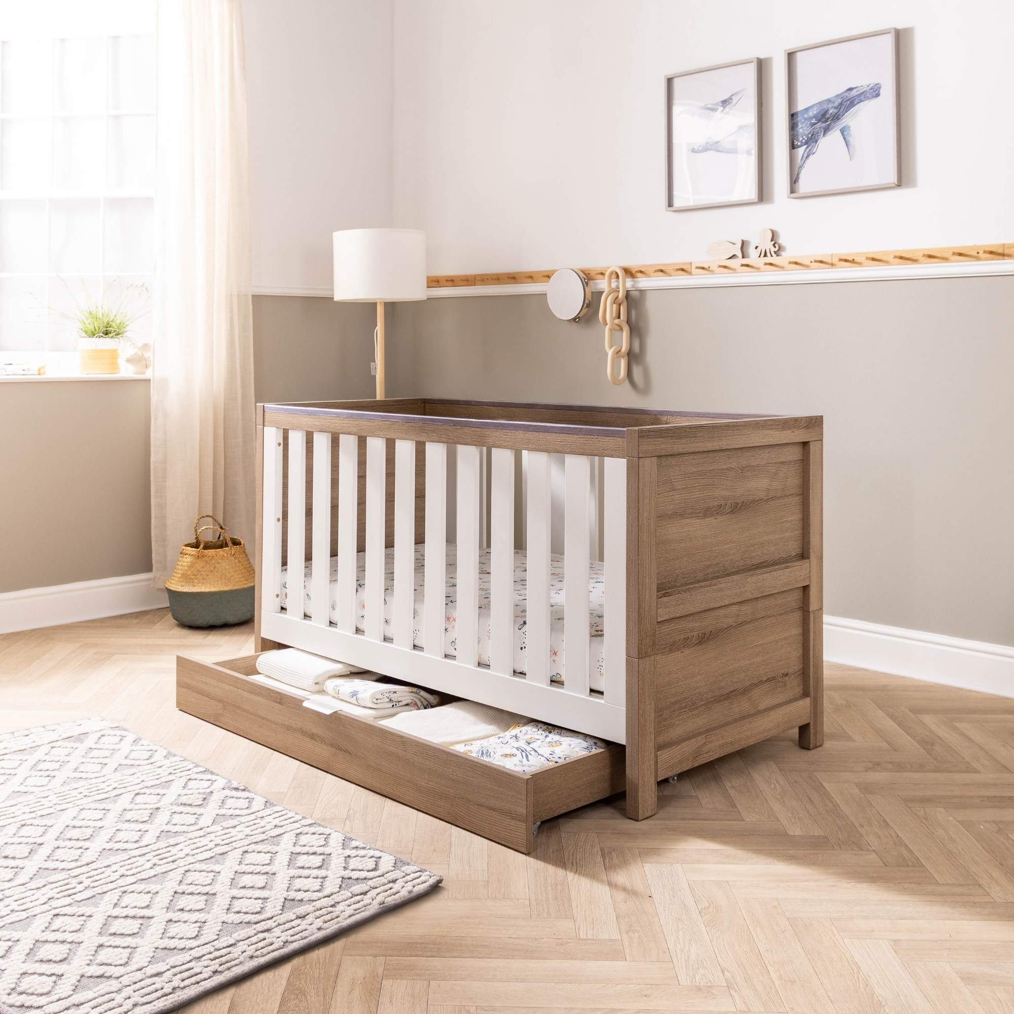 Tutti Bambini Underbed Storage Drawer - Oak