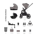 Venicci Claro 2 Ultimate 4in1 Tiago Plus Bundle - Fog